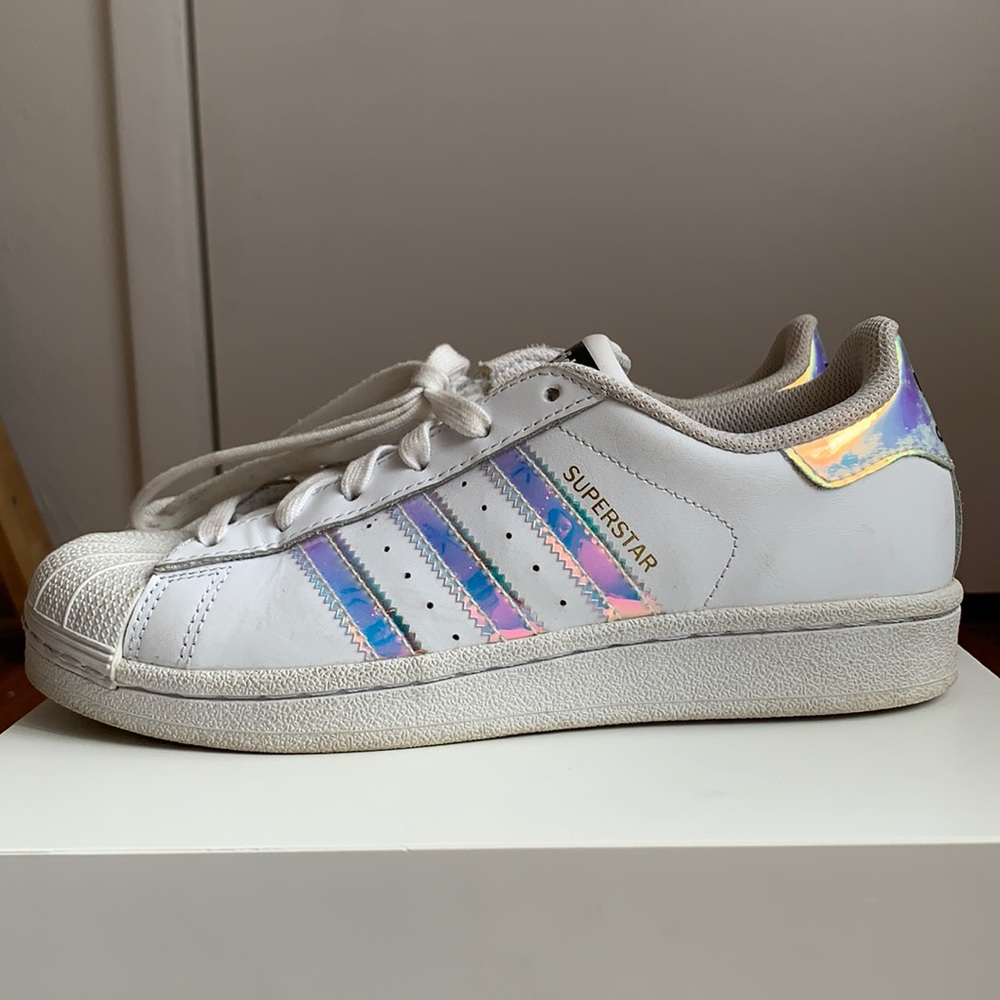 Iridescent adidas superstars
